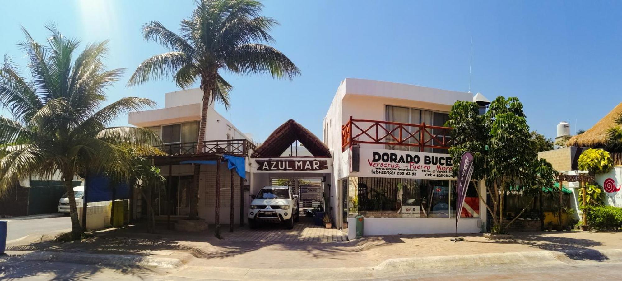 Azul Mar Diving And Lodge Puerto Morelos Bagian luar foto